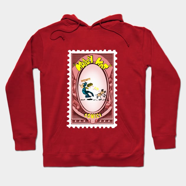 krazy kat postage stamp Hoodie by enyeniarts